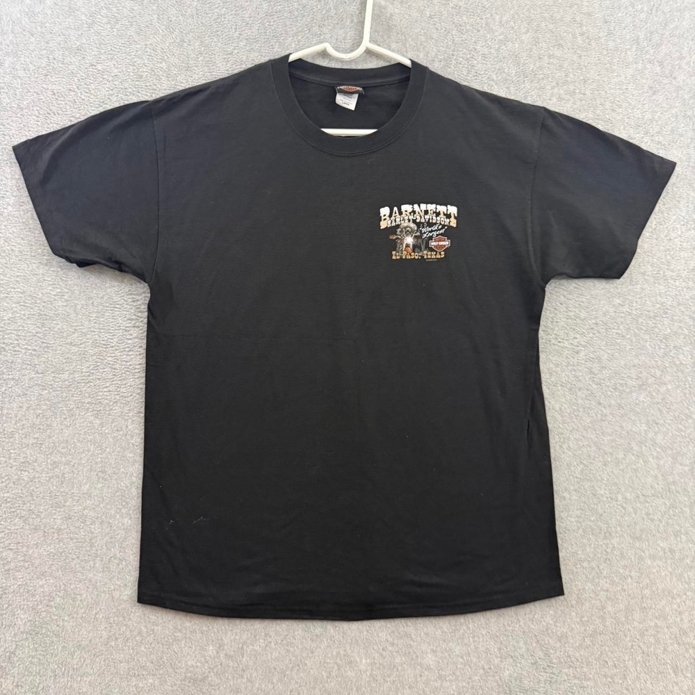 Harley-Davidson Barnett El Paso Texas Men's Large Black Graphic T-Shirt 2009